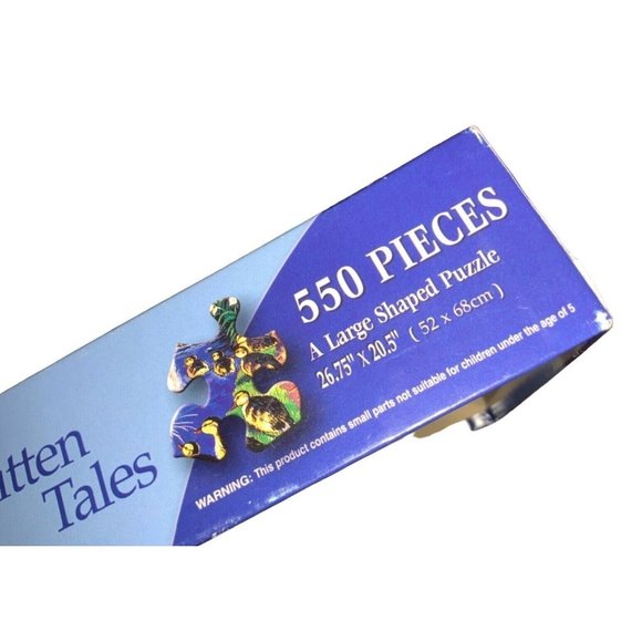 Master Pieces Shaped Puzzle 550 pc Large Pieces Kitten Tales - complete - Picture 8 of 9